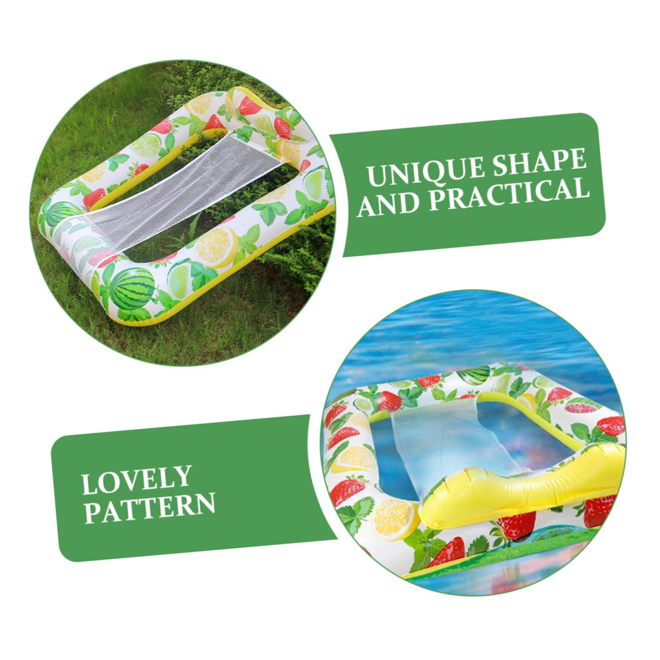 Hamaca de Red Flotante para Piscina de PVC Plegable para Adultos