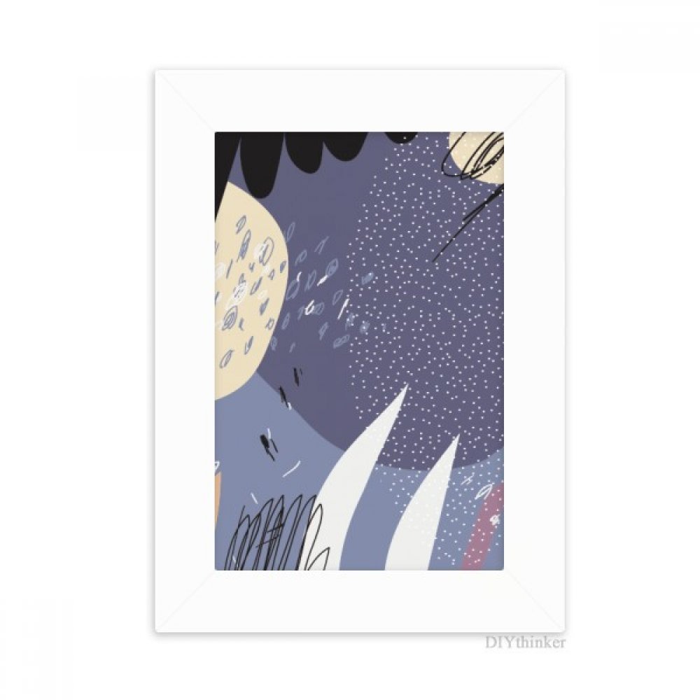 Cadre photo motif plante violette pour décoration bureau et salon chic