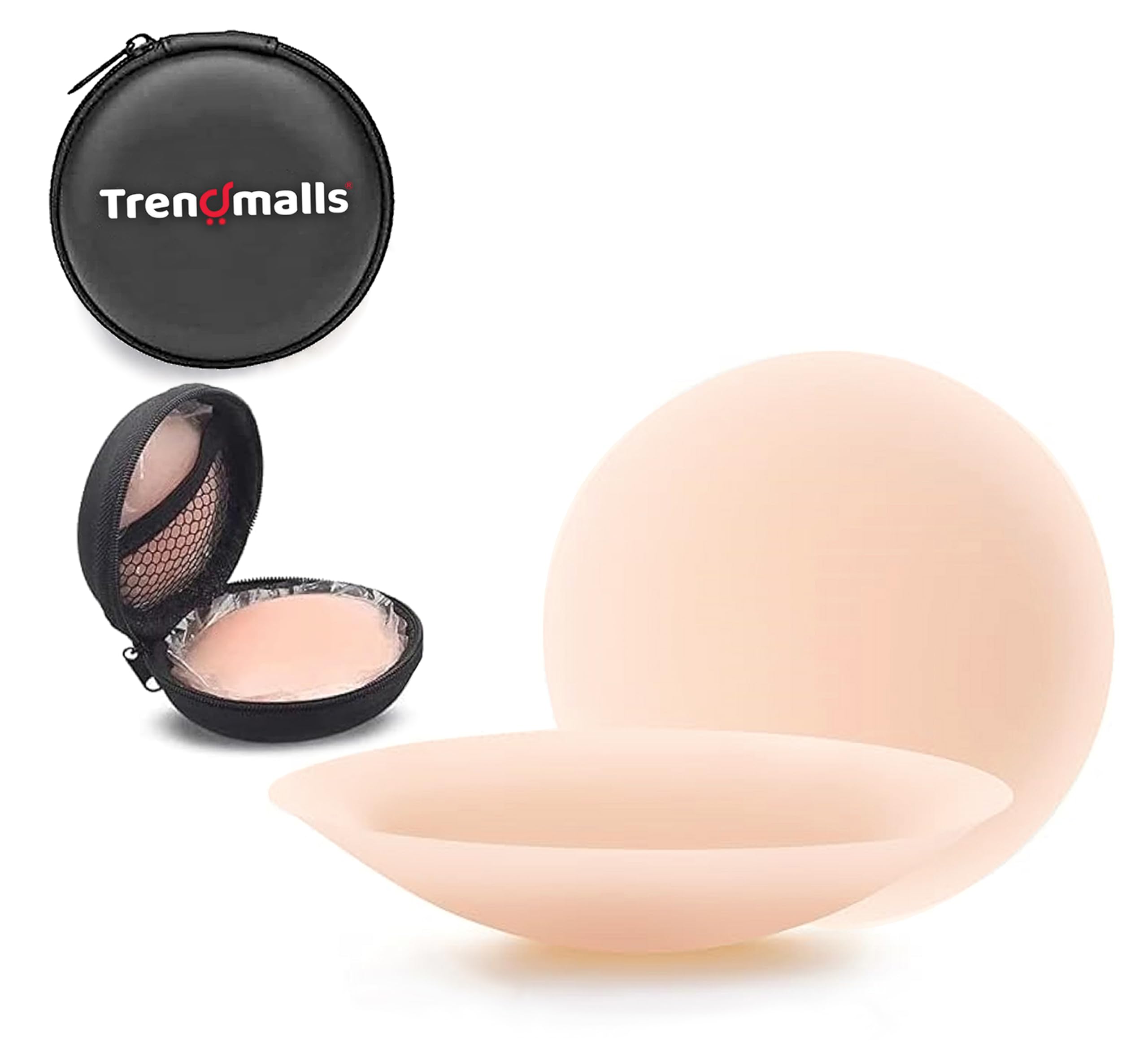 Nipple Cover - Sticky Adhesive Silicone Nipple Pasties - Reusable Pasty Nipple Covers for Women with Travel Box
