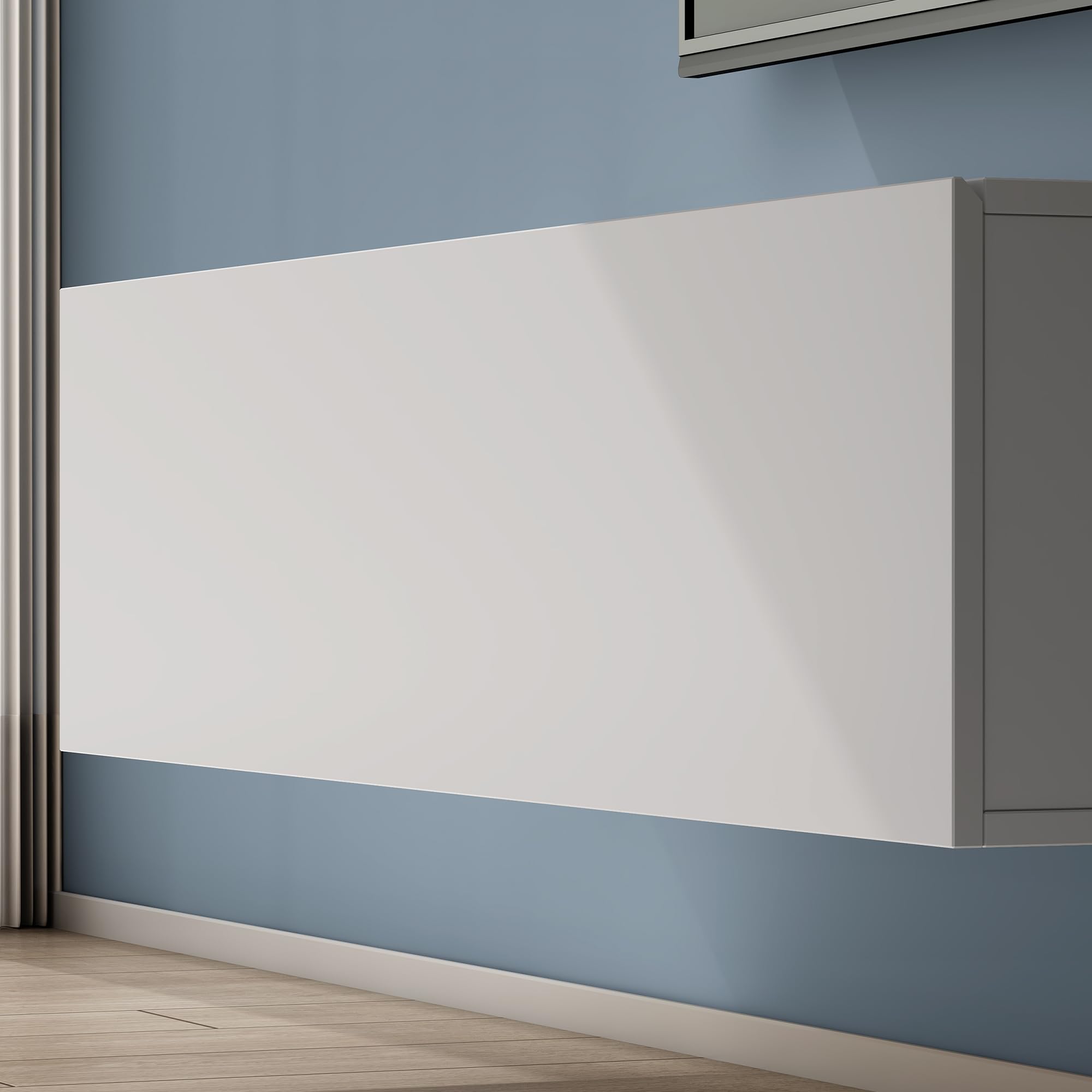 Mai & Mai Fernsehtisch Fernsehschrank TV Schrank Verdeckter Griff mit Soft-Close Lowboard Hängeschrank für Wohnzimmer in Matt Weiß BTH: 120x40,2x30 cm Fernsehschrank02
