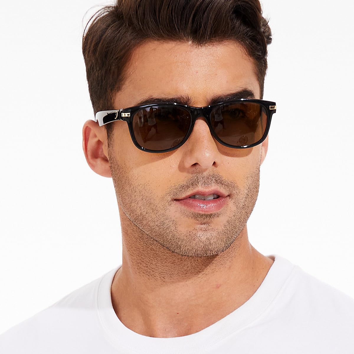 Bnus italy made classic sunglasses corning real glass lens w. polarized option - Image 7