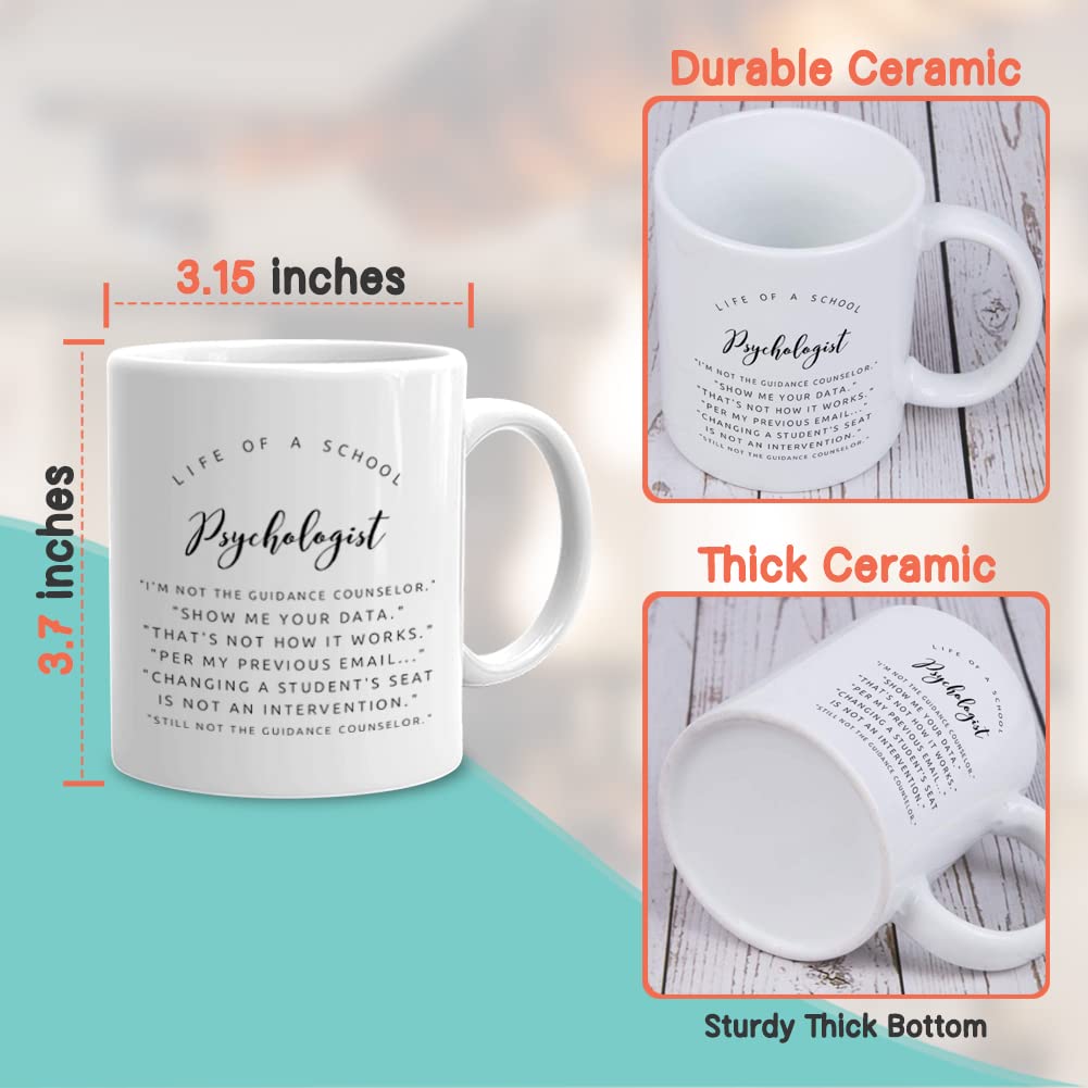 Amazon.com: Psychology Coffee Mug 11 oz, Life of School Psychologist Funny  Gift for Psychiatrist Therapist Psych Mental Health Men Women, White : Home  & Kitchen