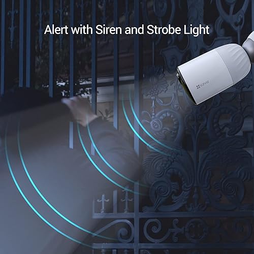 Miniatura 7 de EZVIZ Cámaras de seguridad solares inalámbricas para exteriores, cámara para seguridad del hogar exterior con visión nocturna a color, audio de 2