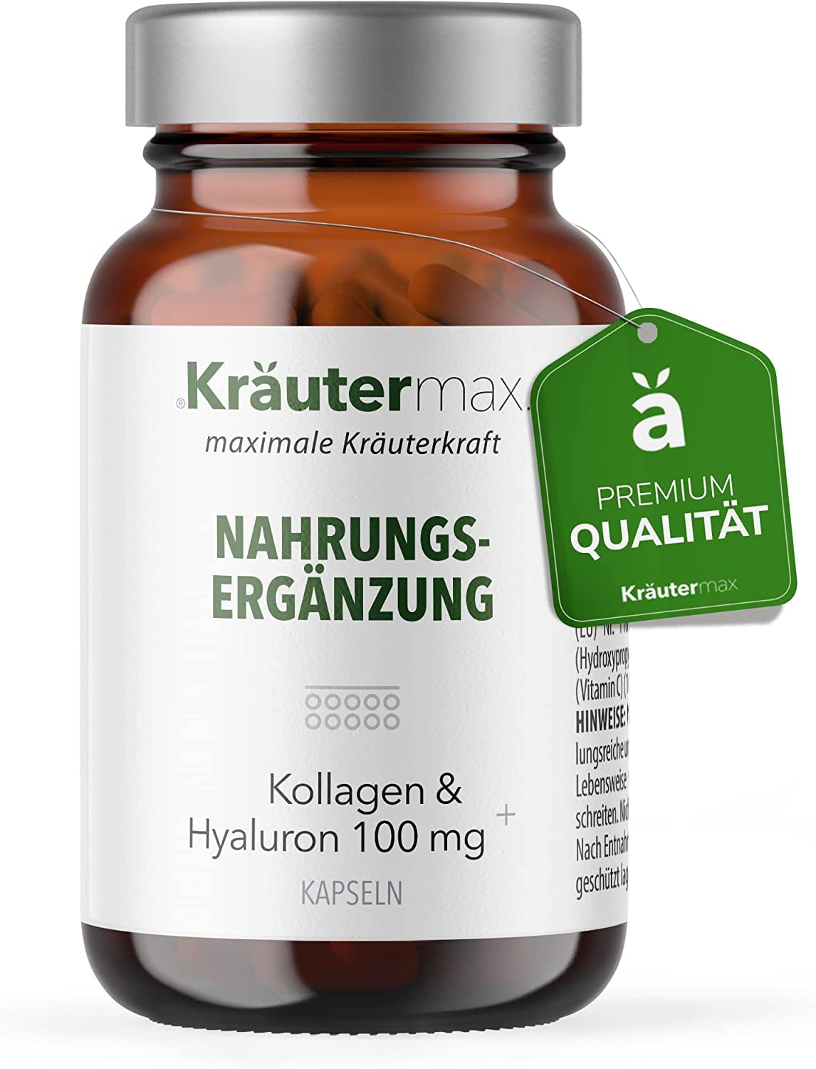 Kräutermax Kollagen & Hyaluron 60 Kapseln