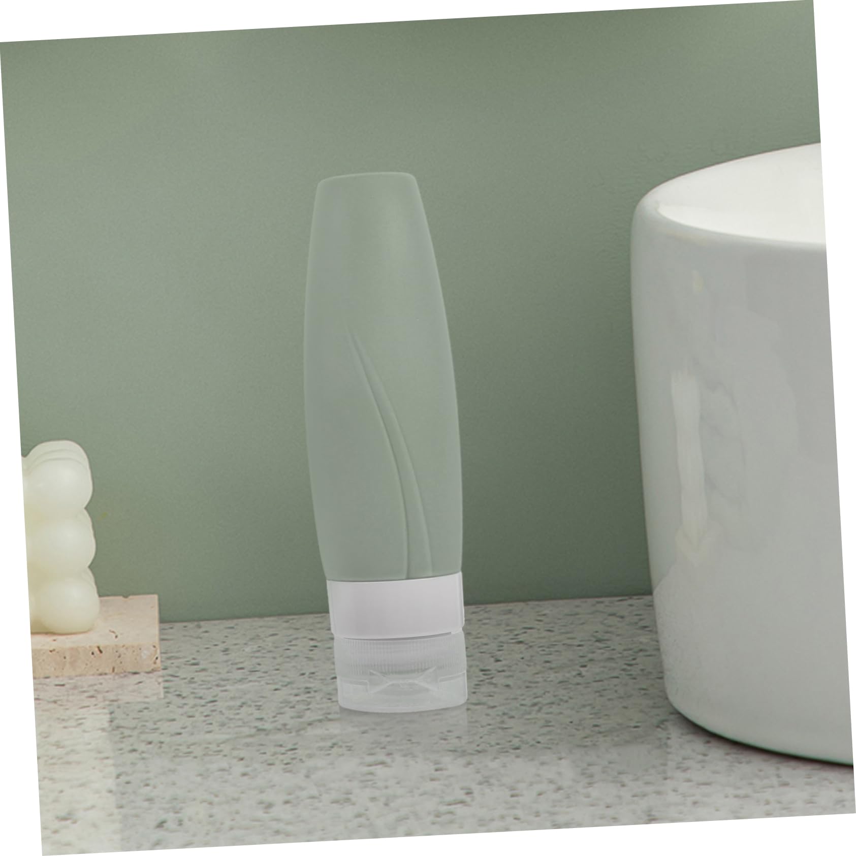 Ipetboom 9piezas Botellas De Silicona Para Viaje Recipientes Rellenables y Prueba De Fugas Para Lociones y Champús Para Cosméticos y Artículos De Tocador