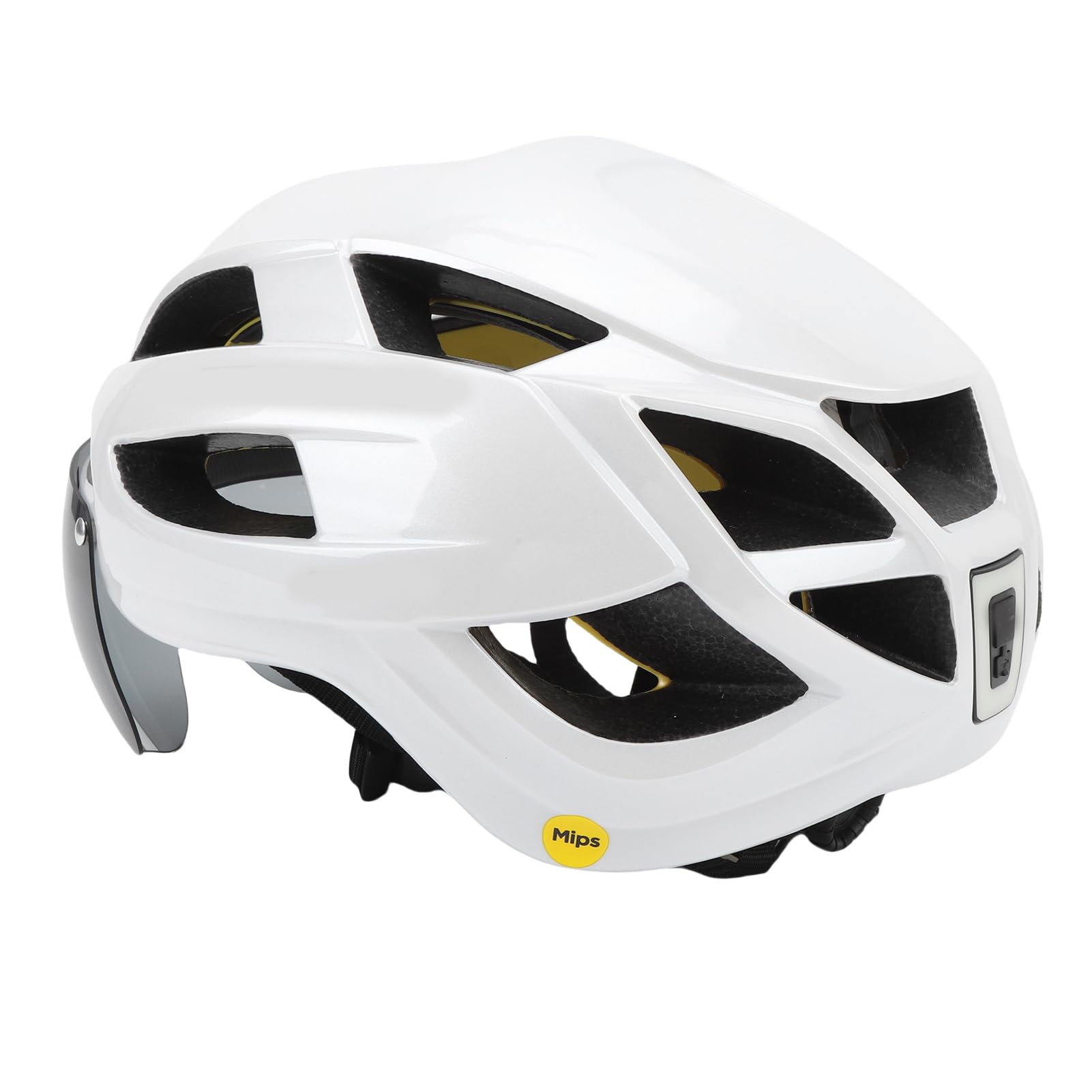 Casco de Ciclismo con Tecnología MIPS, Gafas de Luz LED Ajustables para Bicicleta de Montaña y de Carretera, Tamaño de 65cm
