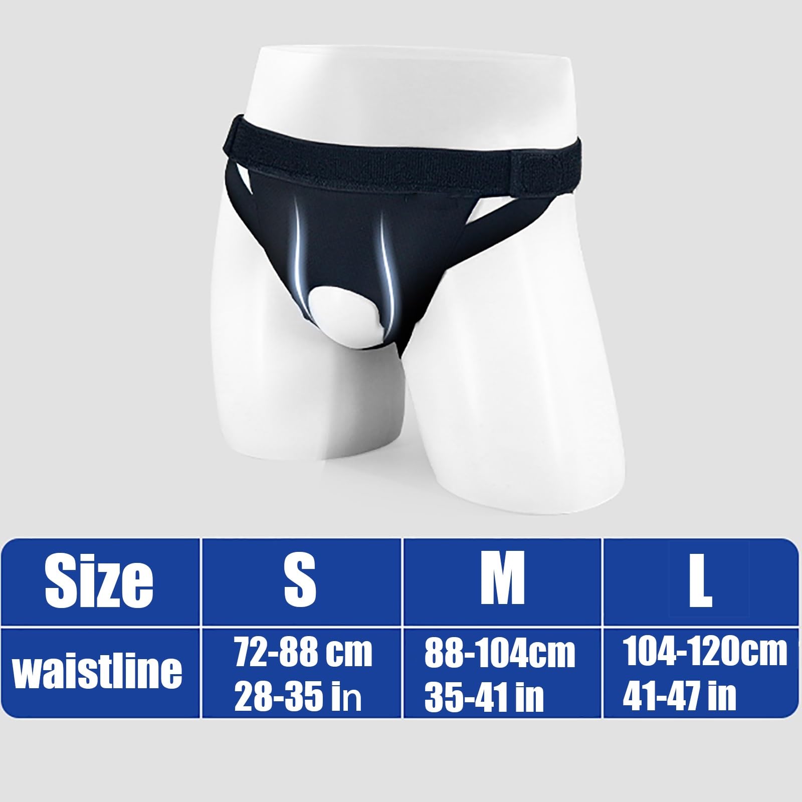 Cintura per Ernia Inguinale Uomo – Supporto 360° Traspirante, Regolabile Lato Sinistro/Destro per Alleviare il Dolore(Gray,Medium)