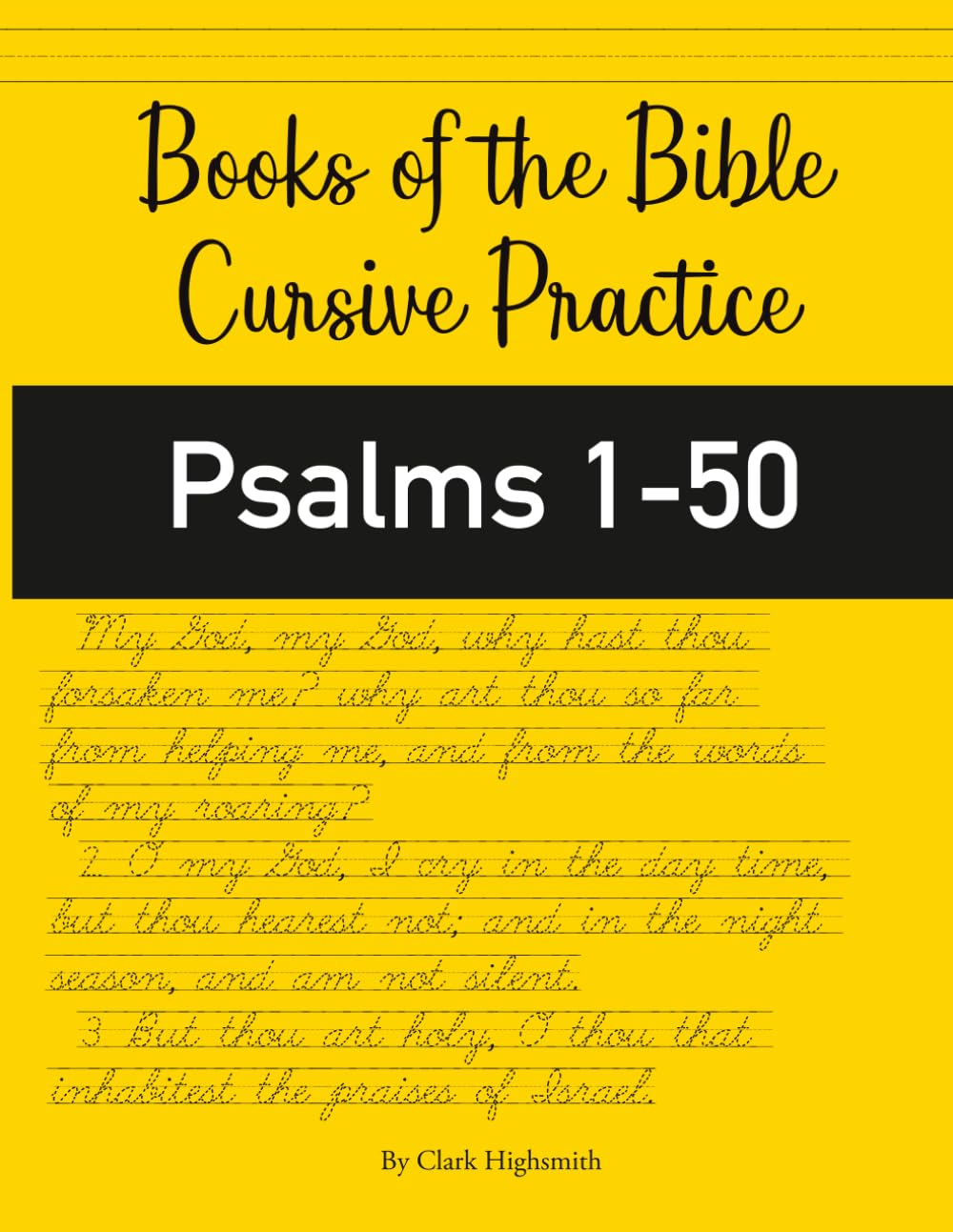 Books of the Bible Cursive Practice: Psalms 1-50