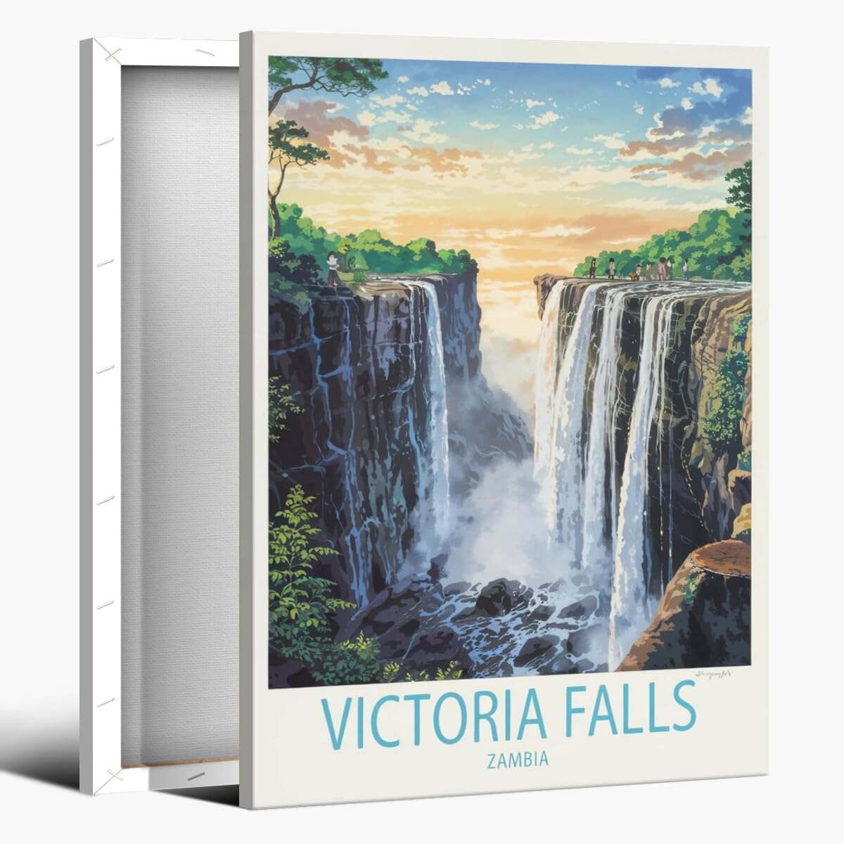 Amazon.com: Victoria Falls Zambia Wall Art Vintage Travel Posters
