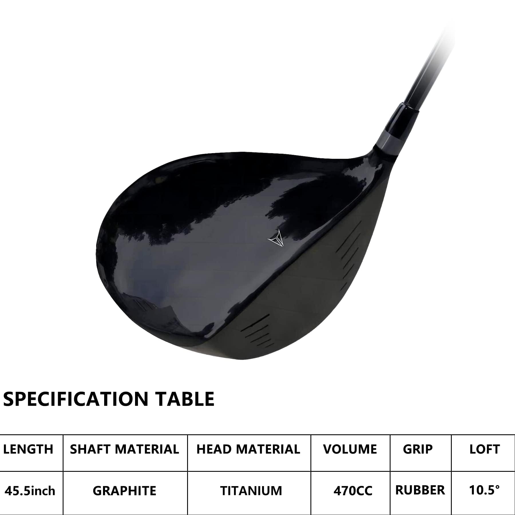 Tête De Driver Golf King AI Series - Titane, 9.5/10.5/12 Degrés, Droitier - Neuf
