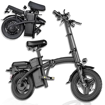送料込み/新品/ハイスペック/折りたたみ/電動アシスト自転車/黒/ 引取割あり Amazon | 原動機付自転車 電動アシスト自転車 折りたたみ式 14