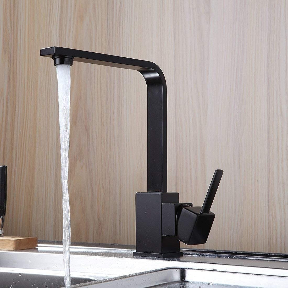 COSZWQDP Kitchen Mixer Tap Sink Spray Faucet Black