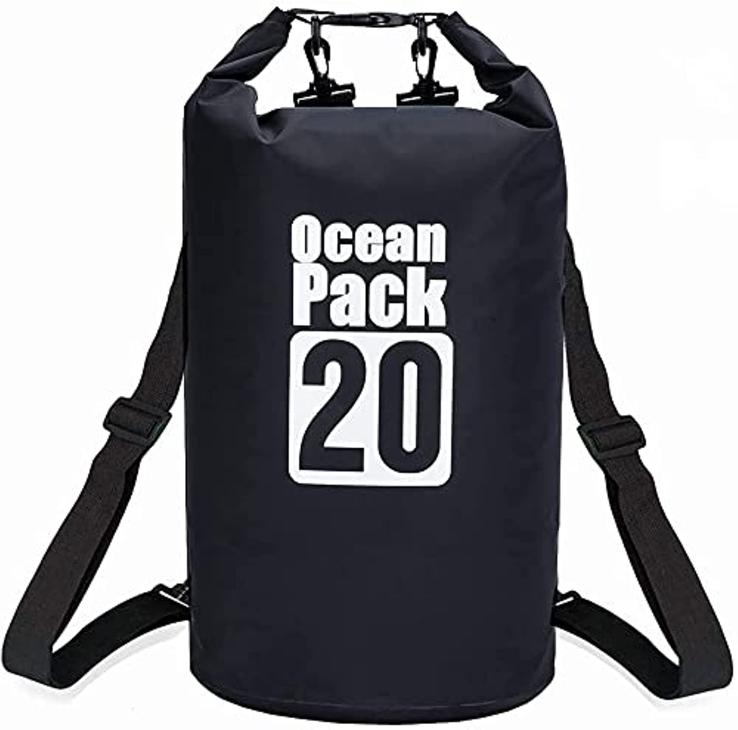 Floating Waterproof Dry Bag 20L, Roll Top Dry Sack Keeps Gear Dry for Kayaking, Rafting, Boating, Swimming, Camping, Hiking, Fishing, Beach