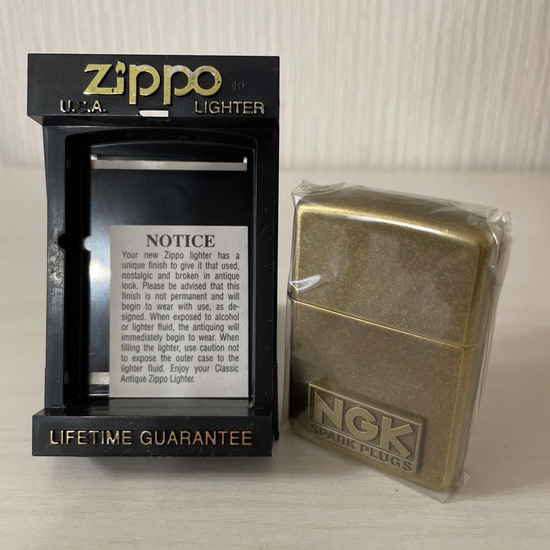 Amazon.co.jp: ZIPPO ジッポーアンティークブラス NGK SPARK PLUGS 