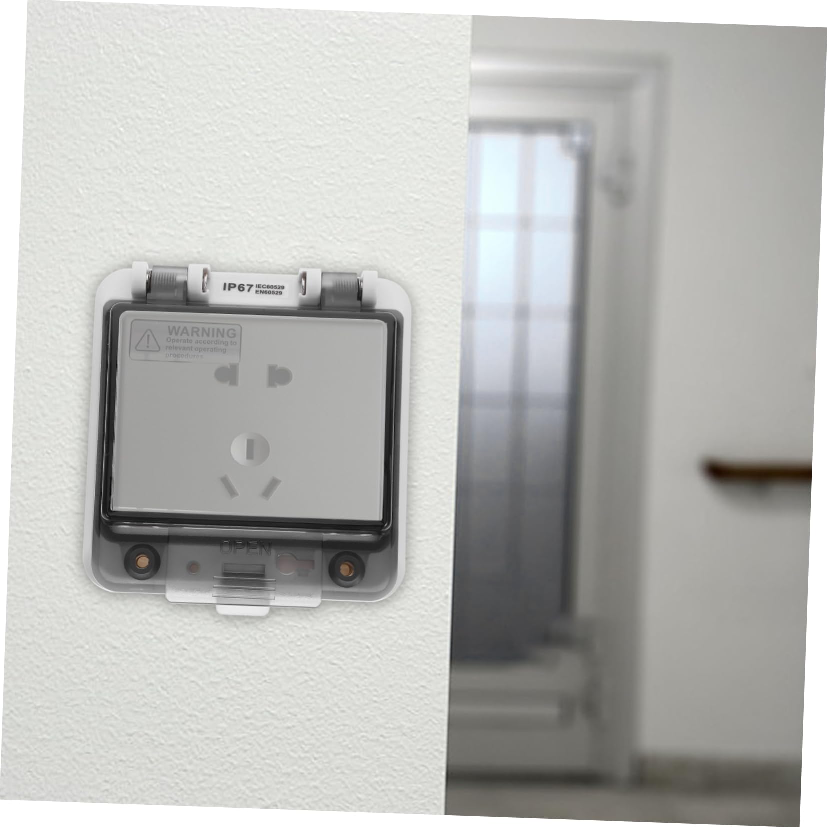 SOLUSTRE 4piezas Caja Protectora De Distribución Eléctrica Ventana Visual Para Interruptores De Circuitos Material Pc Resistente Al