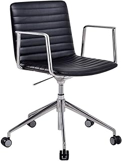 SMLZV Sillas de Oficina, Silla de la Conferencia Silla de Oficina, reunión de Alta Gama Invitaciones de la Moda del Personal de la Moda del hogar Pie de aleación de Aluminio con reposabrazos fijos