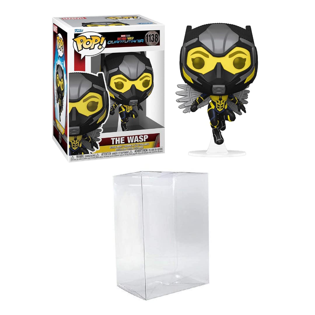 Funko Pop! Marvel: Ant-Man and The Wasp: Quantumania - Avispa con un protector de burbujas Byron Attic