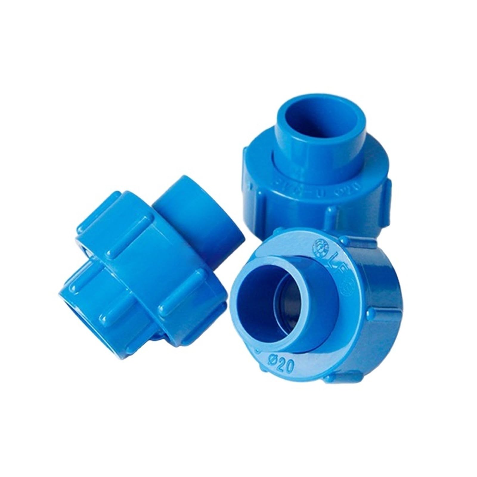 1 pz blu 20/25/32/40/50/63/75/90/110 mm PVC unione connettore tubo acqua acquario giunzioni raccordi irrigazione giardino(1 PCS,90mm)
