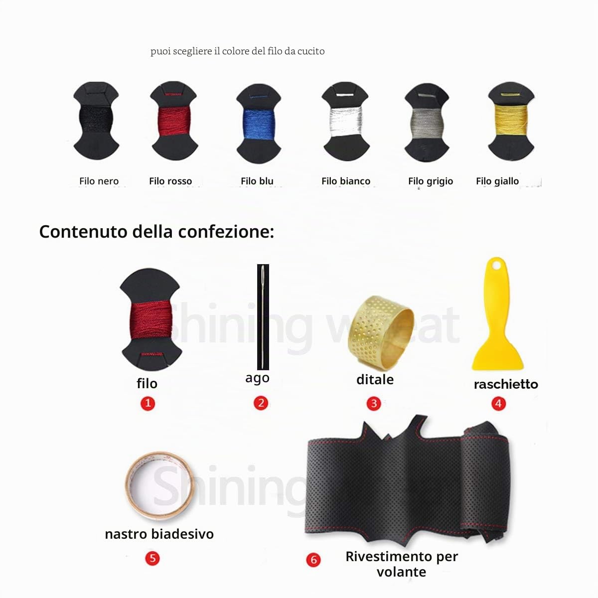Coprivolante in pelle nera di grano lucido per Nissan Teana Altima 2013-2018 X-Trail Qashqai 2014-2017 Rogue 2014-2016 Pulsar 2015-2018