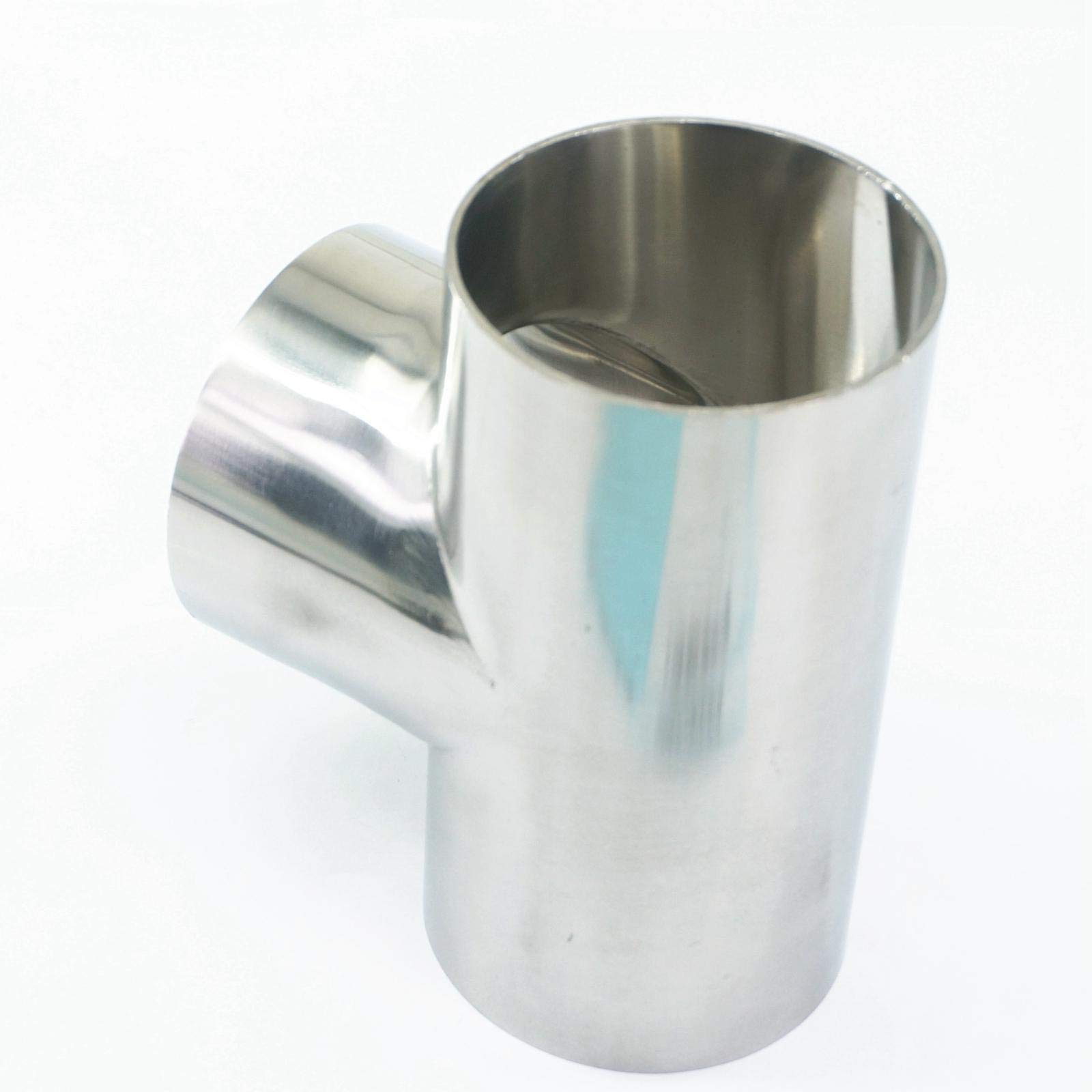 PAKMEZ 129mm O/D 304 Stainless Steel Weld tee Connector Pipe Fitting