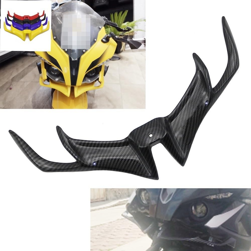 RS200 ABS Carenatura Anteriore Moto Winglets Copertura Protezione aerodinamica Compatibile con Bajaj Pulsar RS 200 Accessori Parti(Red)