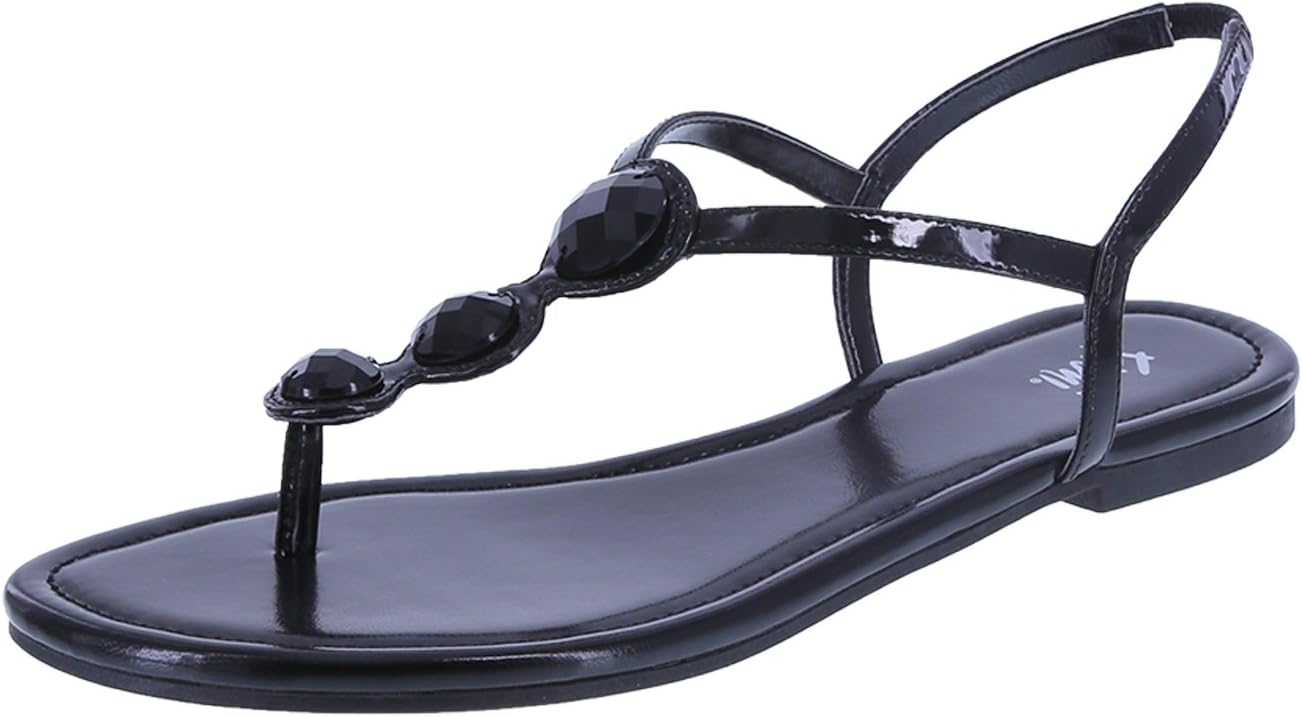 Women's Black Women's Present Flat Sling 6.5 Regular
