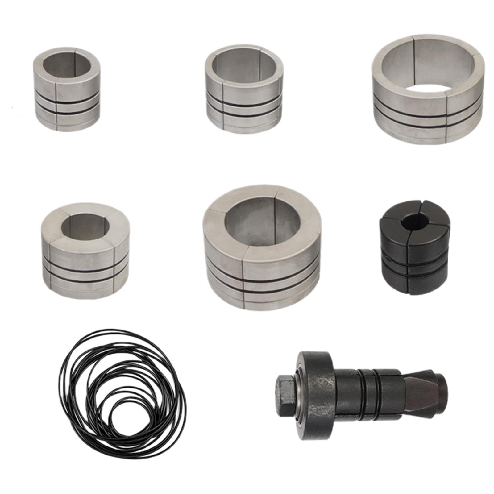 Kit d'extension de tuyau d'échappement de camion, kit adaptateur de tuyau | d'échappement | 7 écarteurs de tuyau d'échappement automobile | Outil d'écartement de 4,8 cm à 11,4 cm pour voitures, camions
