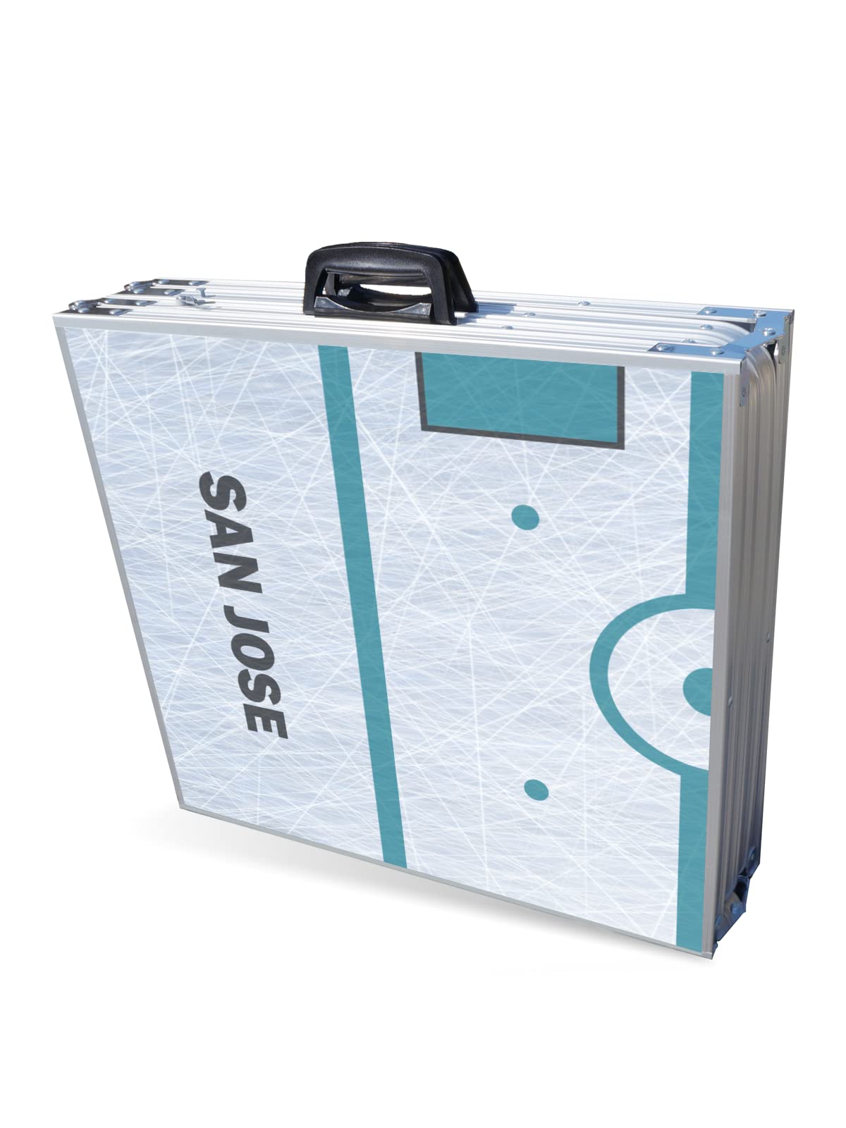 8-Foot Professional Beer Pong Table w/LED Lights - San Jose Hockey Rink