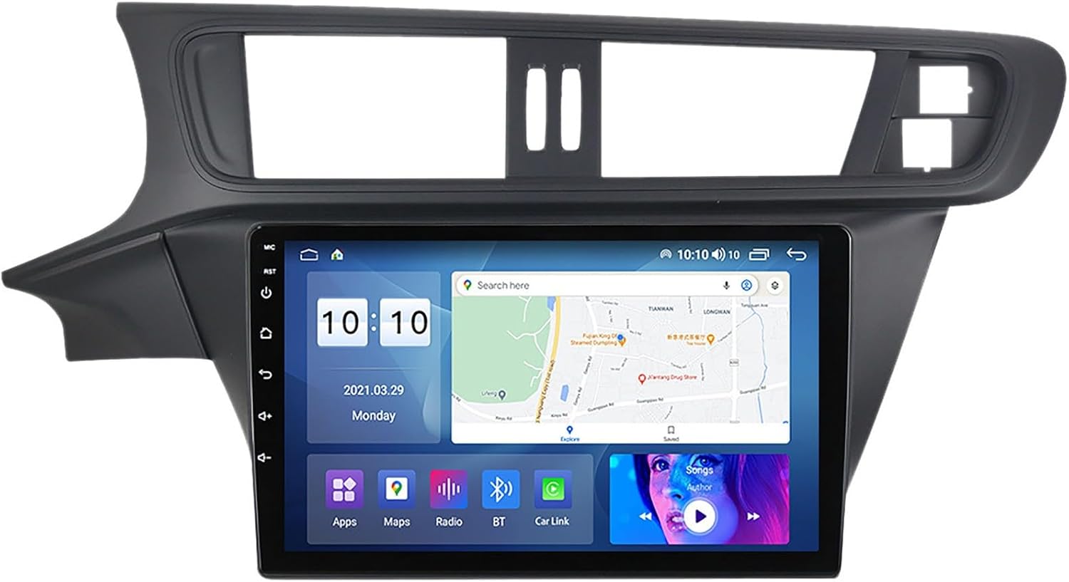 9Inch Car Stereo Radio Android 12.0 for C-Itroen C3-XR 2010-2015, 2 Din GPS Navi Portable MP5 Multimedia Video Player Support Wireless Carplay Android Auto with Backup Camera M150S