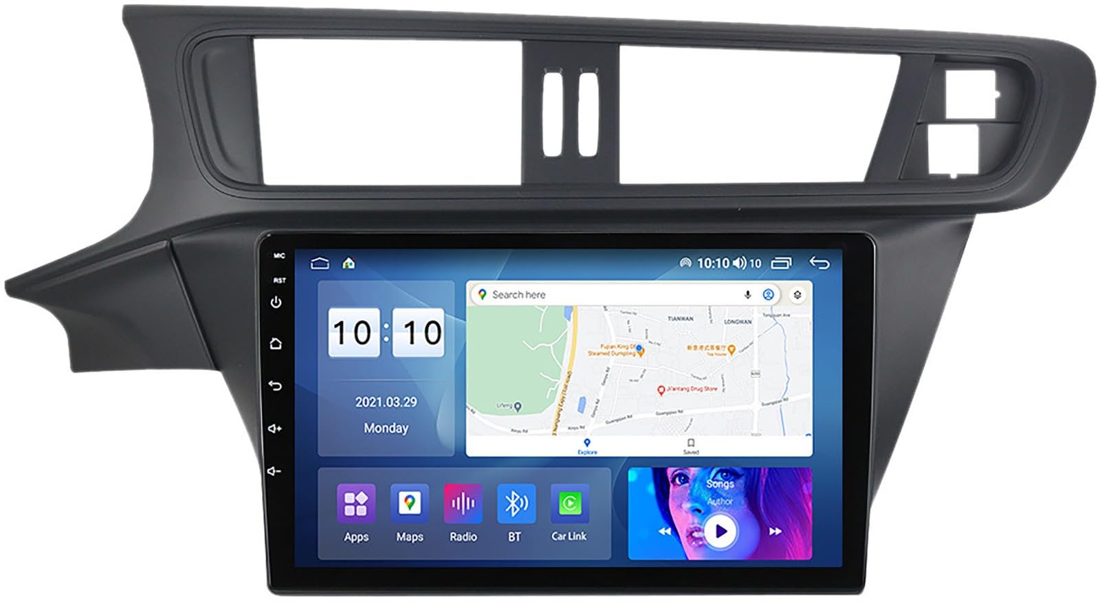 Autoradio Android 12 de 2 DIN con pantalla táctil de 9'' y navegador GPS para Citroën C3-XR