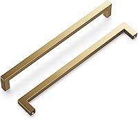 Vista 80 de Hickory Hardware - HH075326-BGB - Manija de la colección Skylight, 3 pulgadas de centro a centro, latón dorado cepillado.