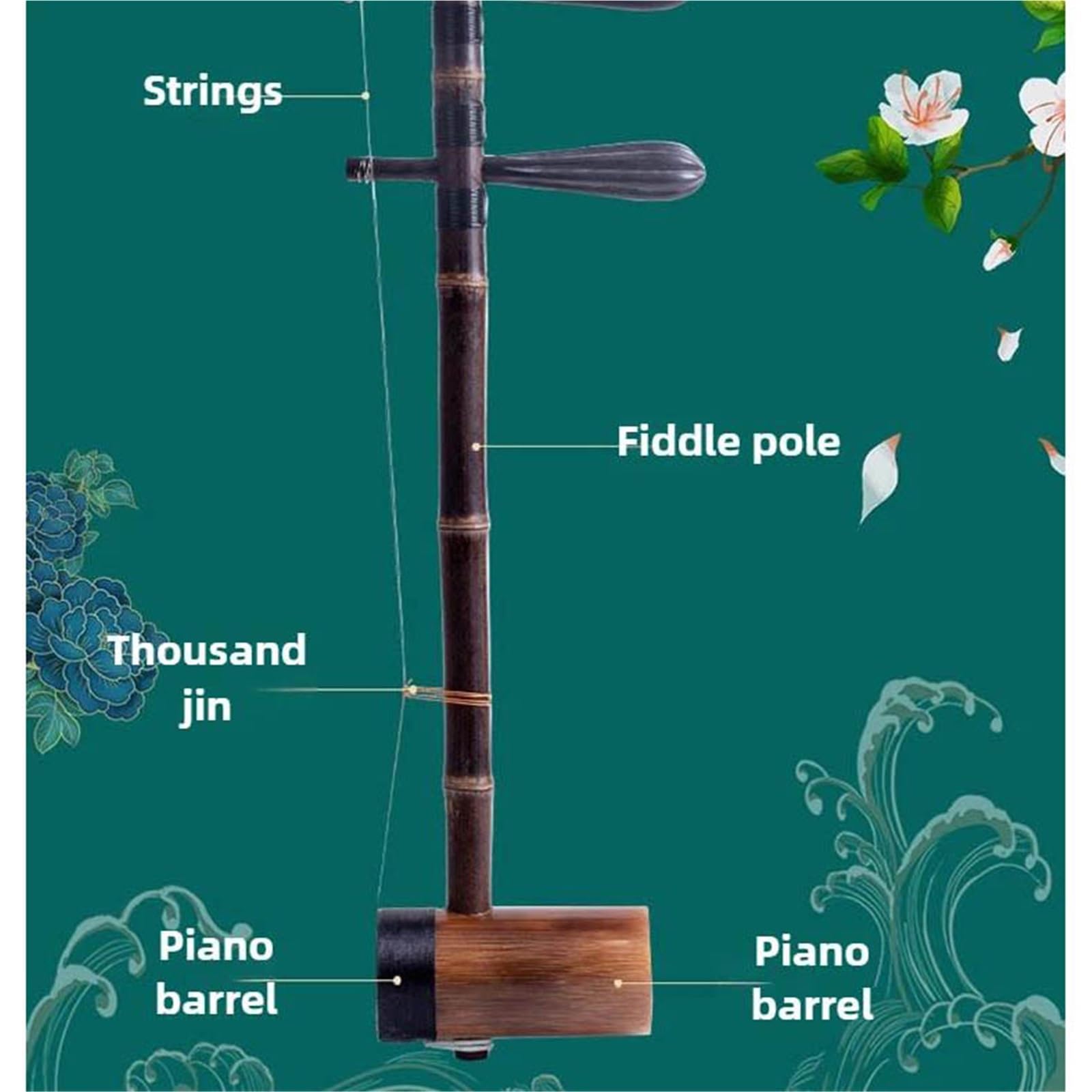 Erhu Erhu Étnico Tradicional Jinghu De 2 Cuerdas