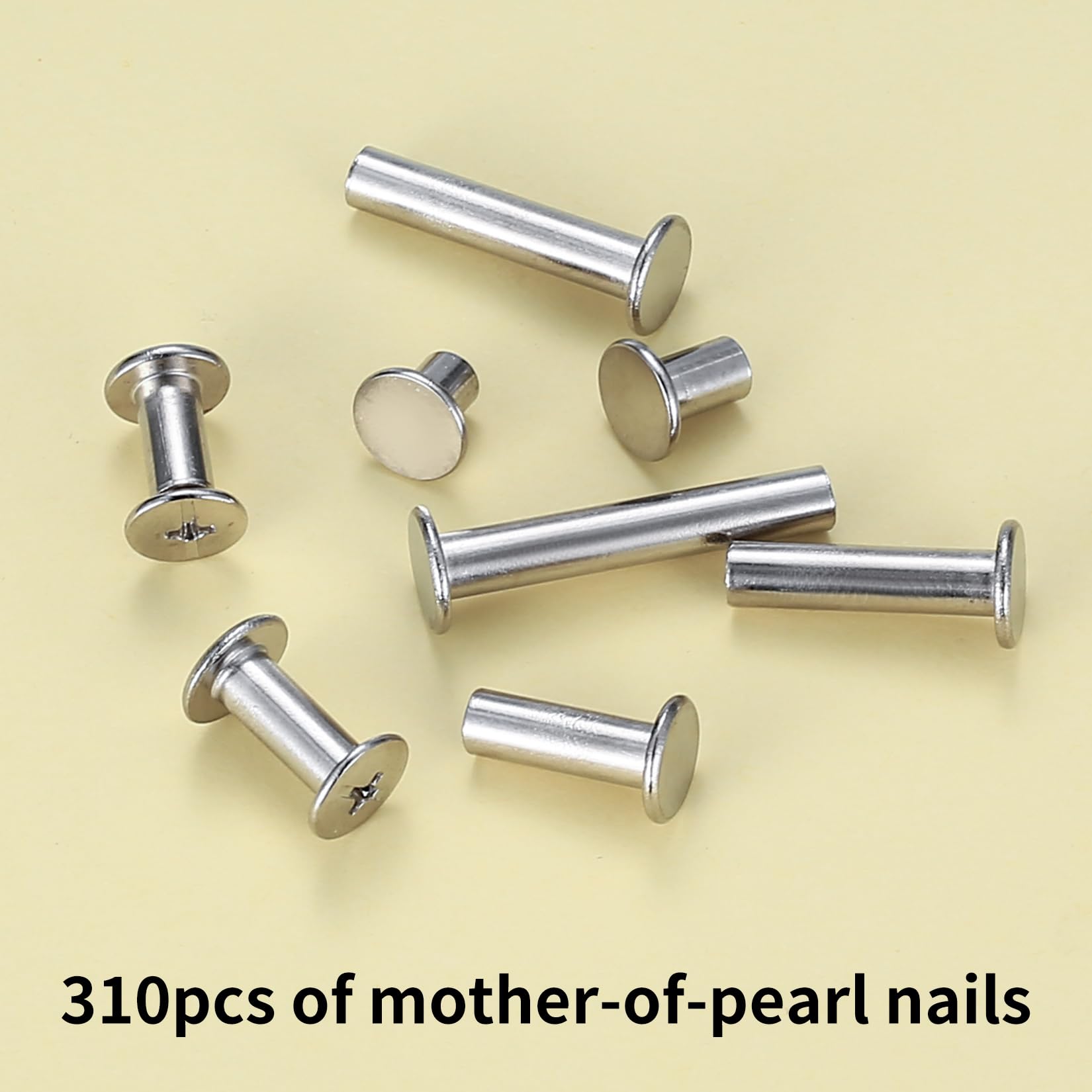 310 Pcs Chicago Screws, M5 Chicago Binding Screws Posts, Leather Rivets Kit, Book Binding Rivets Posts - Image 3