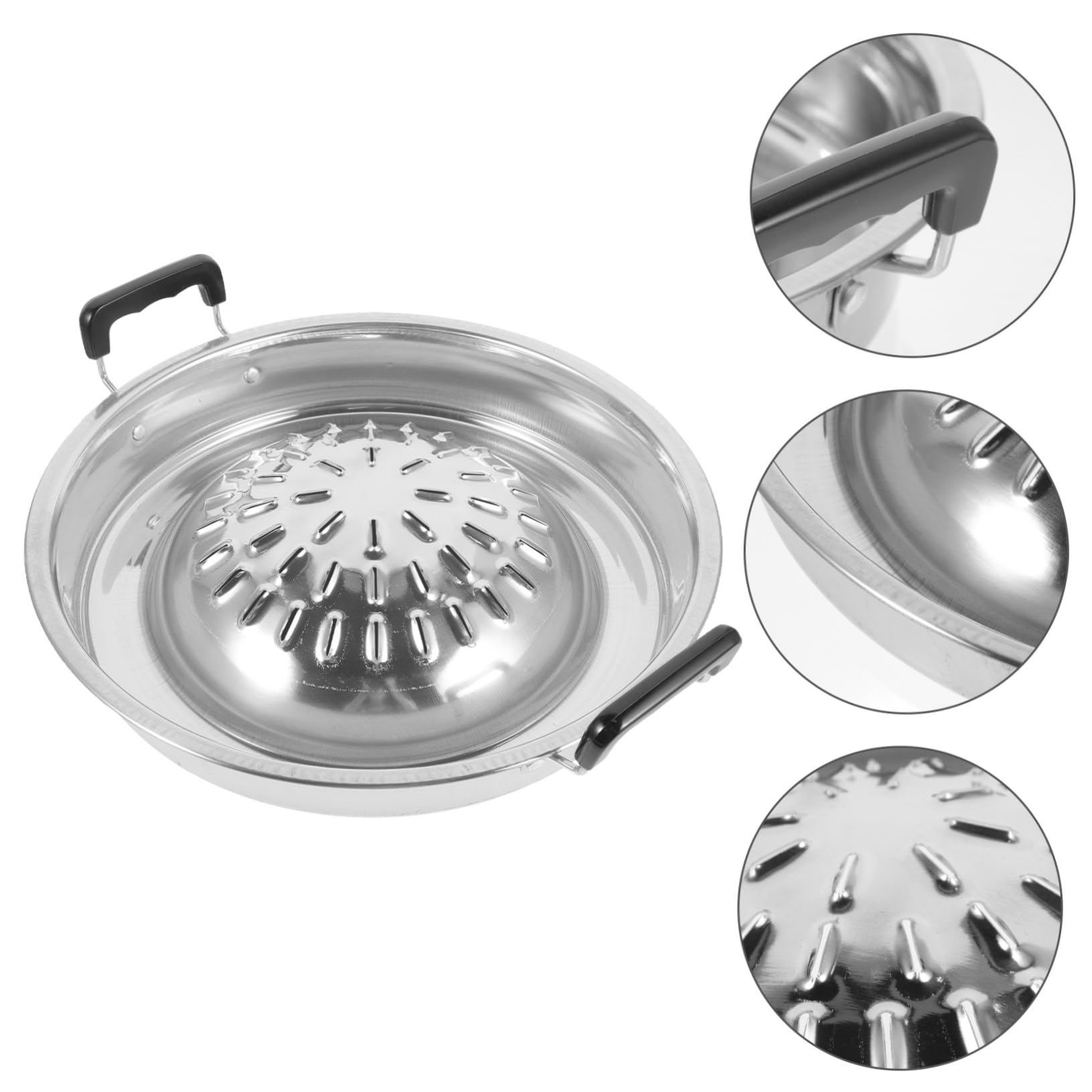 Padella per Barbecue Campeggio Portatile Padella per Grigliare Multifunzione Superficie Piatta per Carne Verdure e Pesce Resistente all Usura e Stabile