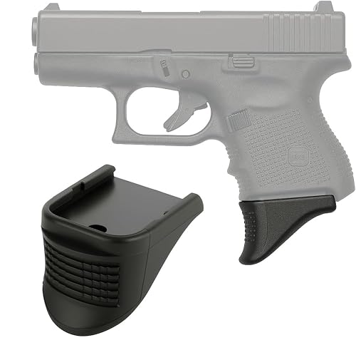 Extension Fits Glock Gen 1,2&3 Model 26/27/33/39 Black - Multi Pack 2/4/6/8 Pieces Available (2)