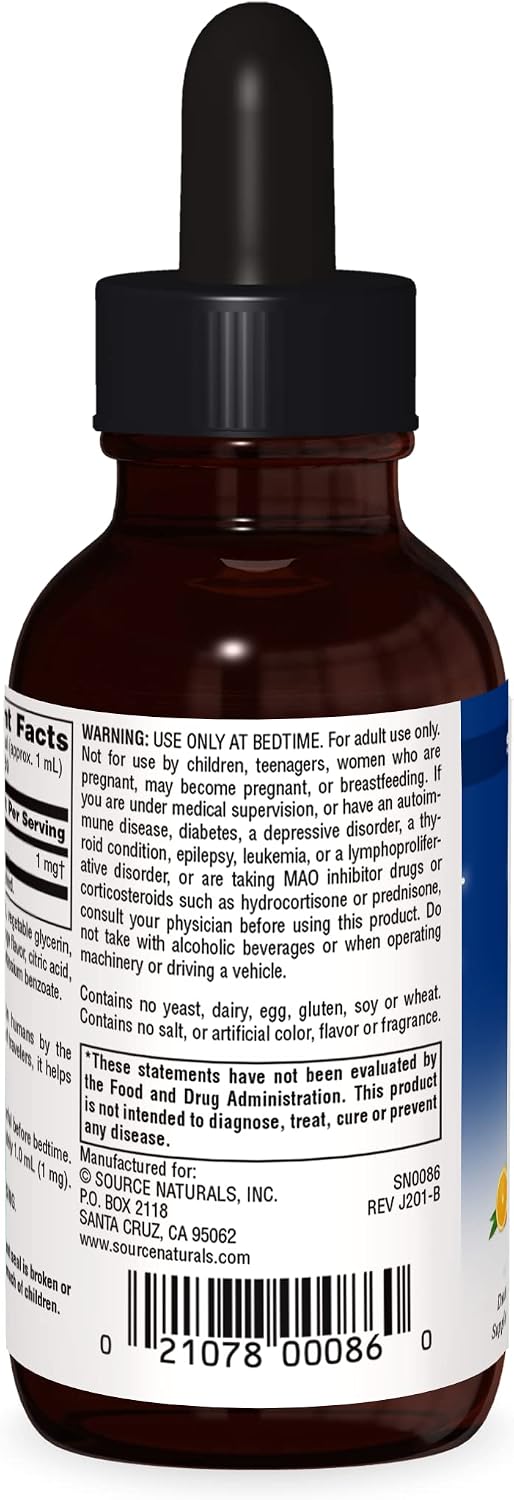 Source Naturals Melatonin 1 mg - 2 Fluid oz