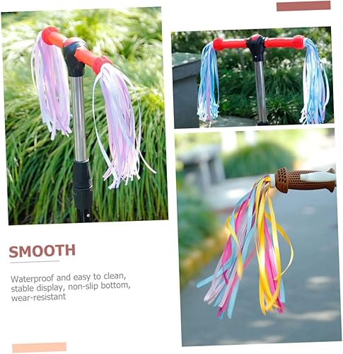 Miniatura 7 de INOOMP 18 Pcs Bicycle Ribbon Bike Streamers Kids Bike Accessories Bikes for Girls Kids Bikes Scooter Grips Bike Tassels for Girls Handlebar Ribbon