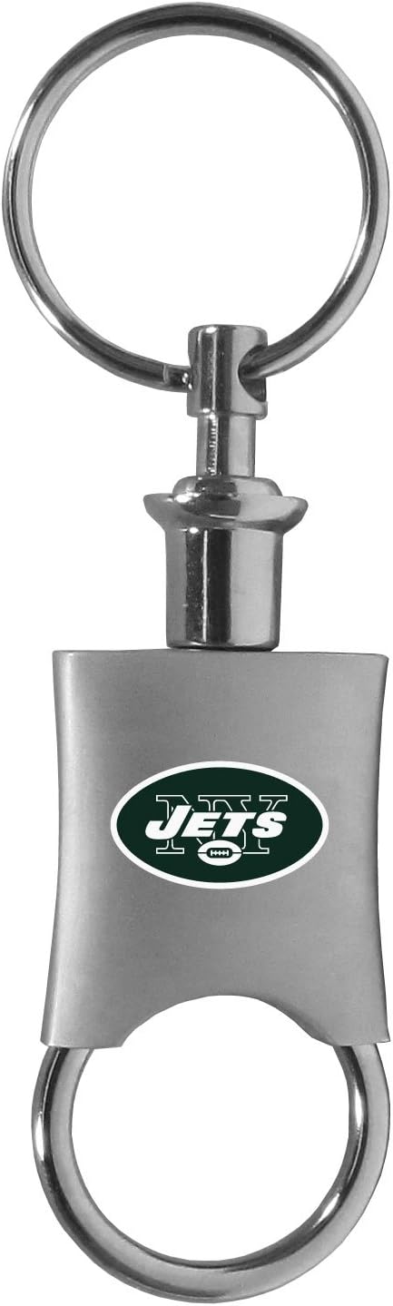 SiskiyouSports New York Jets Valet Key Chain, Metal, One Size