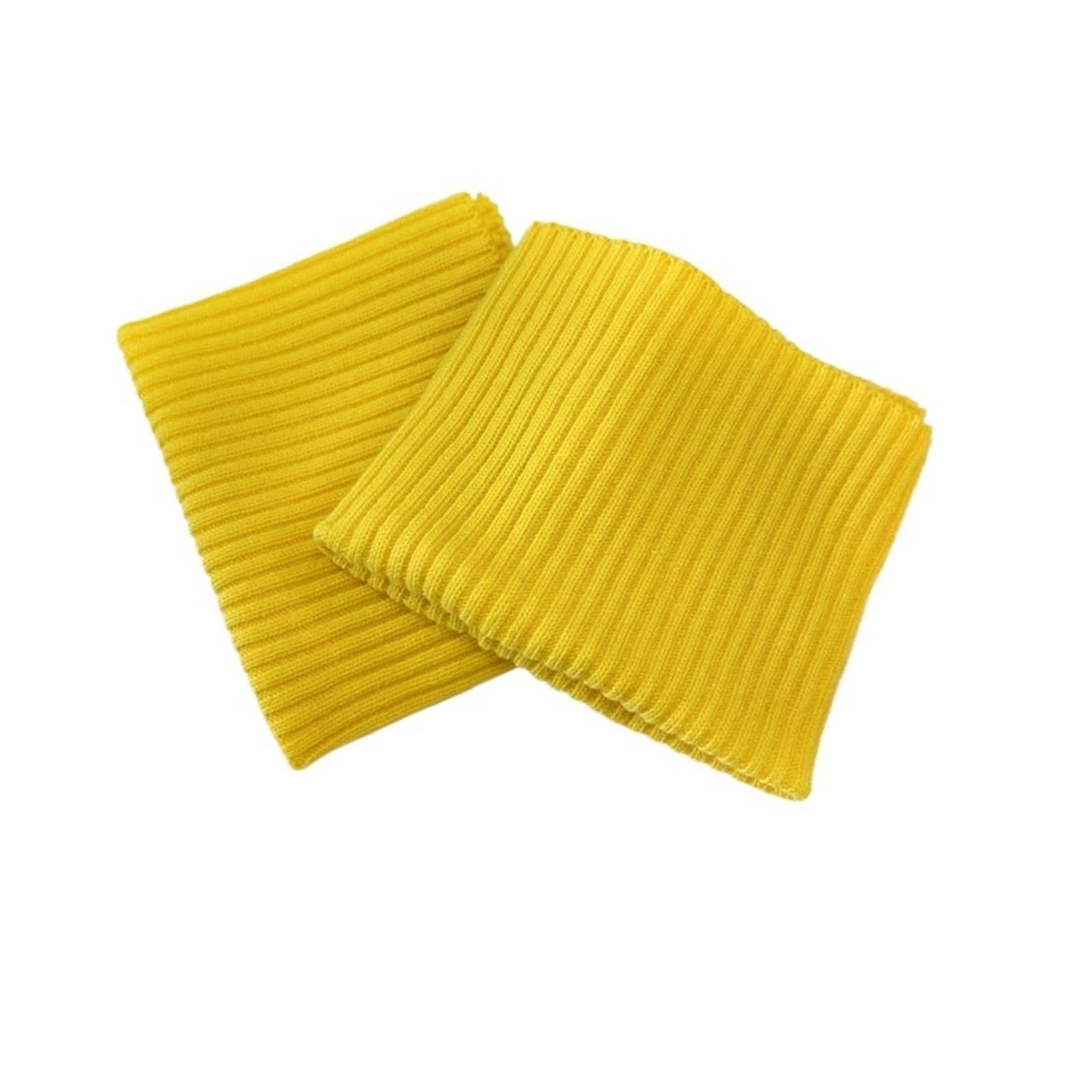 Elastic Ribbed Cuffs 2 * 2Thick Cotton Thick Stretch Knit Sweater Arms Cuff Leg Rib Jersey Ribbed Trim Fabric for Down Coat Elastic Cuffs Ribbed (Color : Yellow, Size : 7.5cmX9.5cm) — image 1