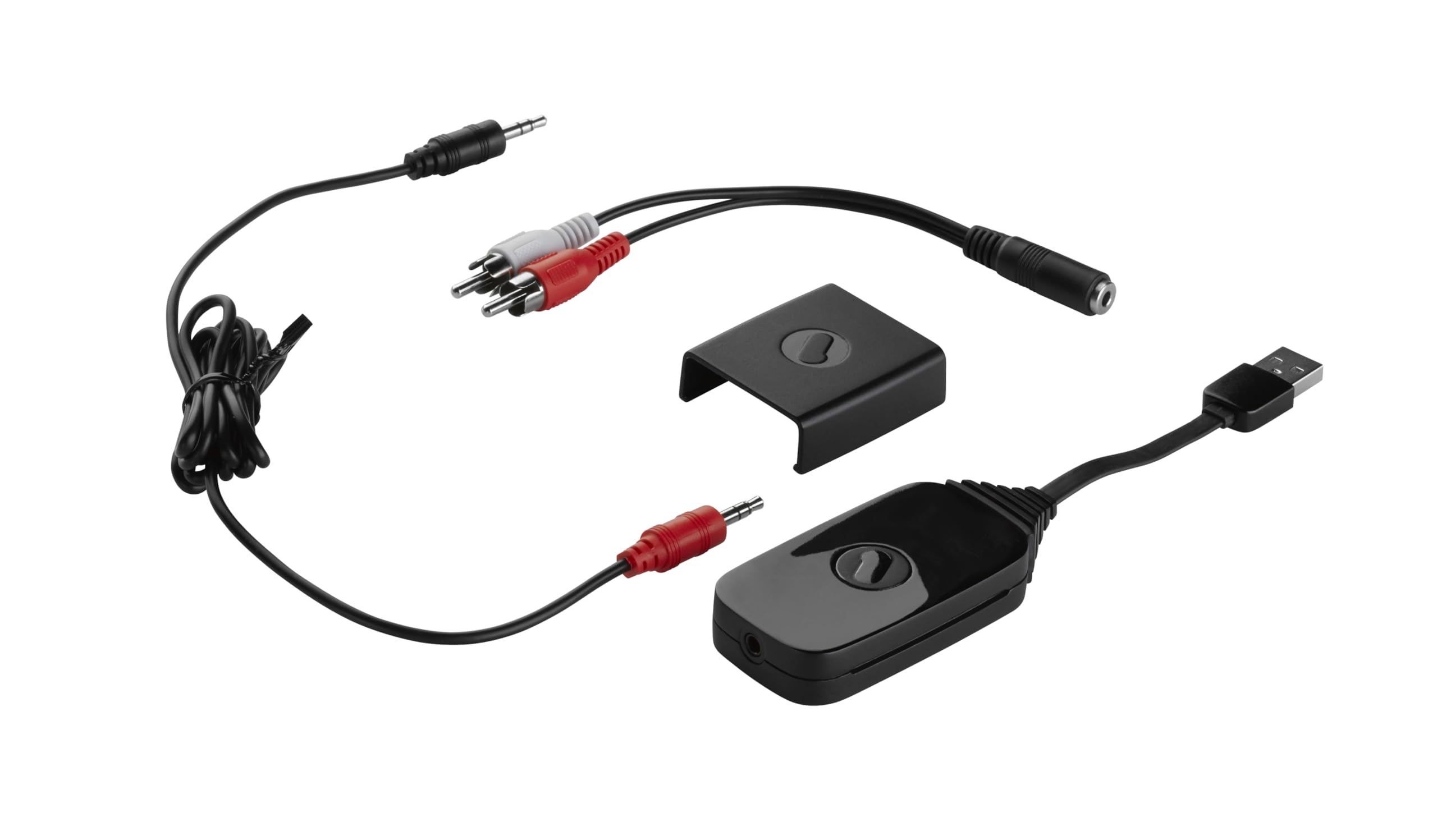 One For All SV1770 – TV Audio Transmitter - Invia Audio ad Un Auricolare Bluetooth e ad Altri Dispositivi - con l'Adc Wolfson di Fascia Alta - USB Alimentato - Nero, 4 X 16,7 X 24 Cm