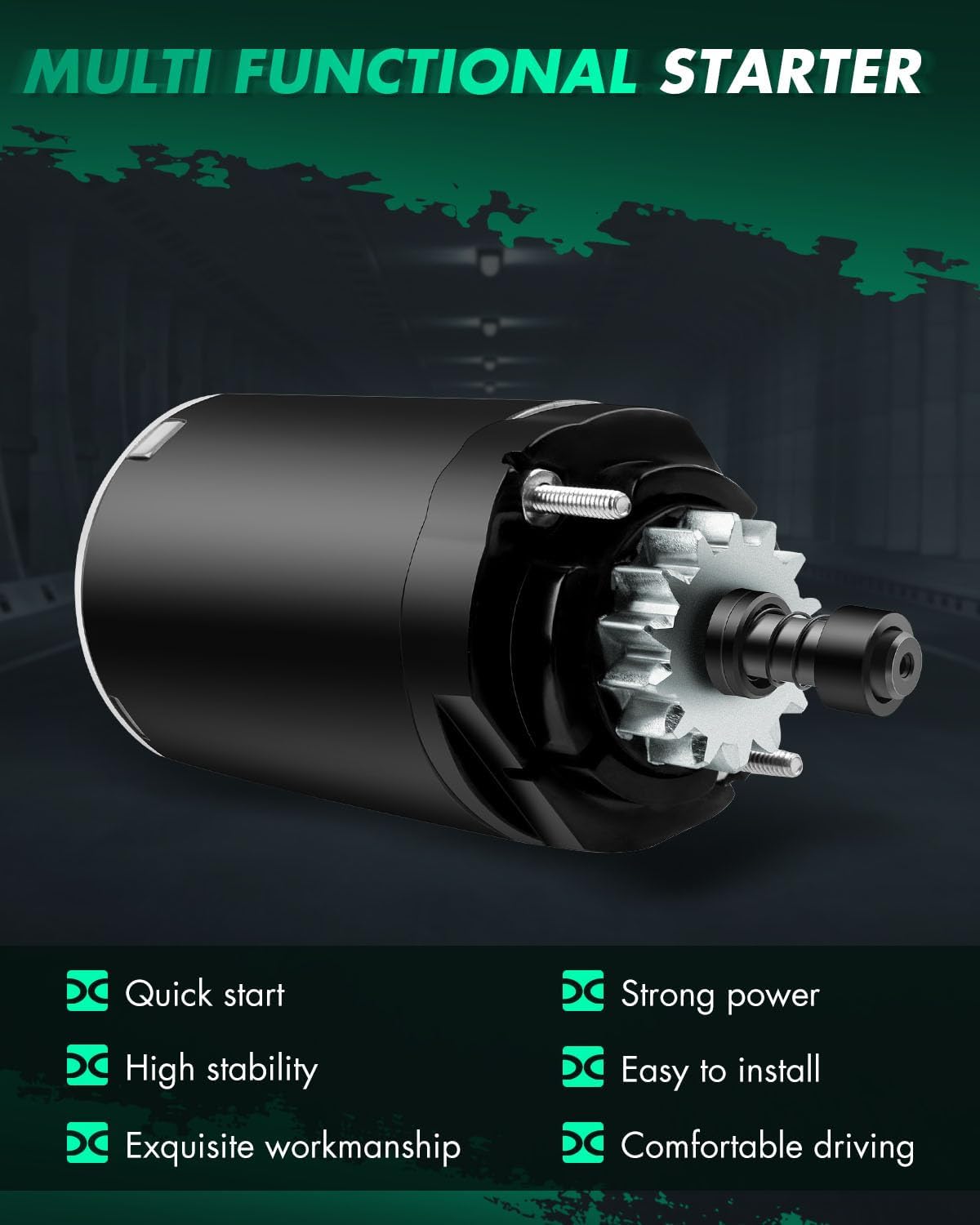 SCITOO Starter Motor fit for Toro for Mowers-Zero Turn G4010 G4020 2007 2008 for TimeCutter Z4200 Z4220 Z5000 for Riding Mower Replacement Starter 20-098-01