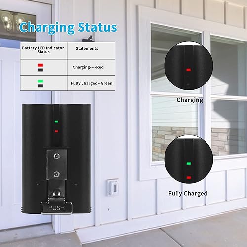 Miniatura 7 de JUBOTY 1 paquete de batería interna de iones de litio de 6040 mAh de repuesto compatible con timbre de video anillo, 233plus4 cámaracámara