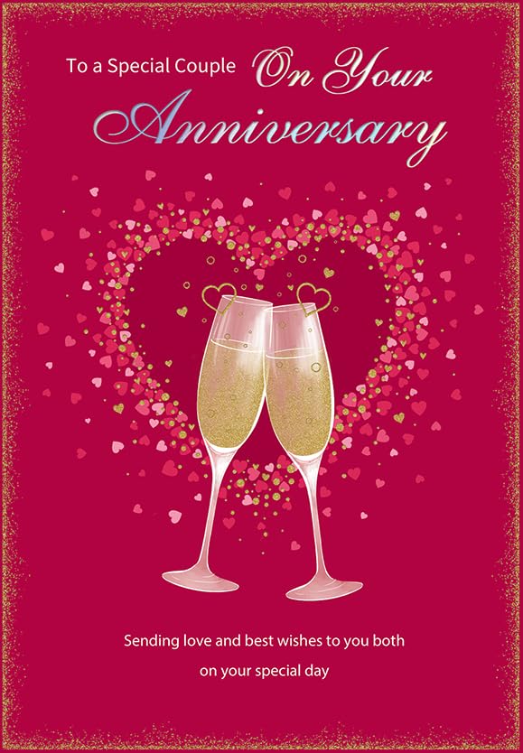 Anniversary Card To a Special Couple On Your Anniversary - 9 x 6 inches - Regal Publishing