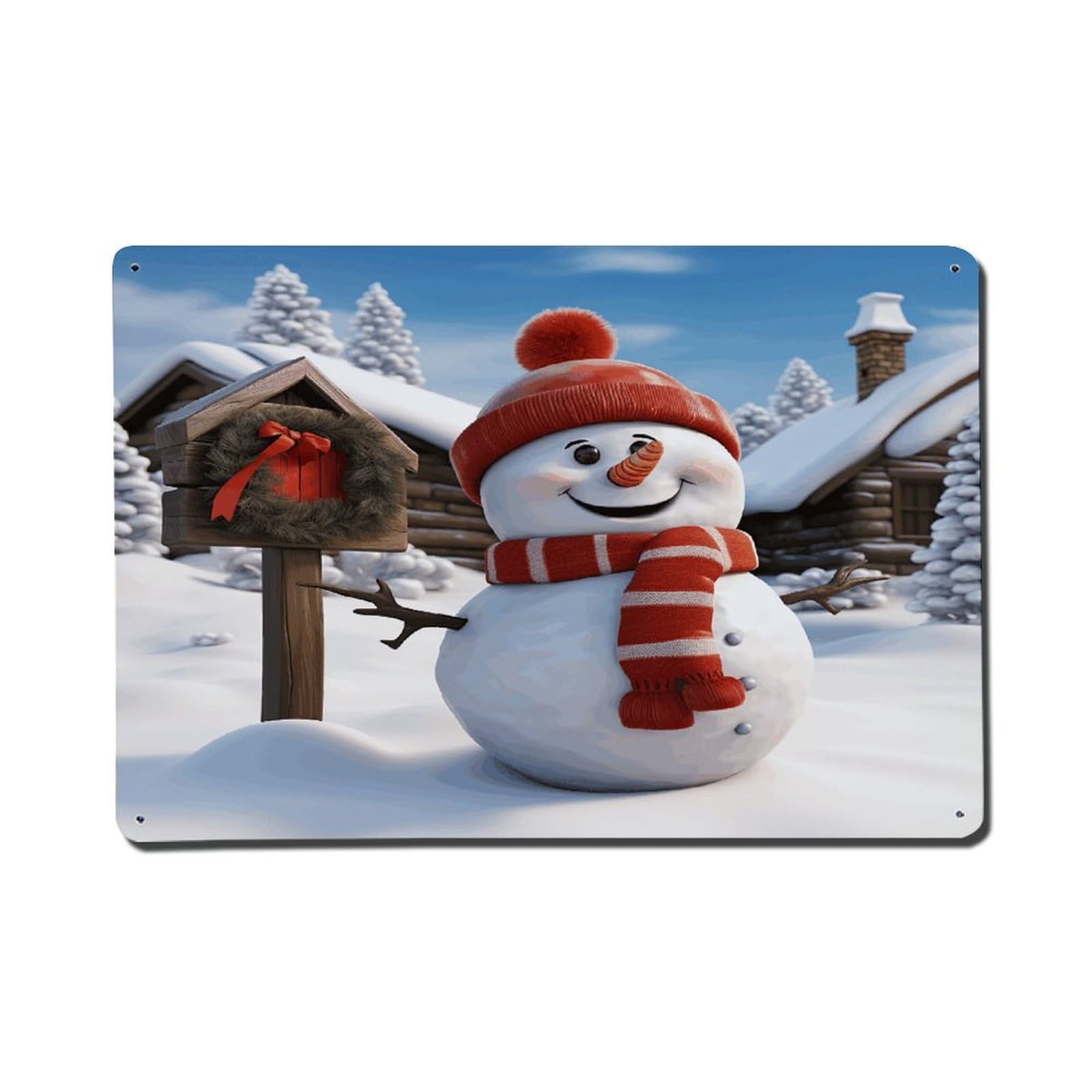 Adfgyerh Style Sign Snowman Metal Signs Funny, Aluminum Tin Sign Indoor Outdoor Decor, Vintage Signs For Home Office Kitchen Bar Cafe Garden Farmhouse Wall Decor
