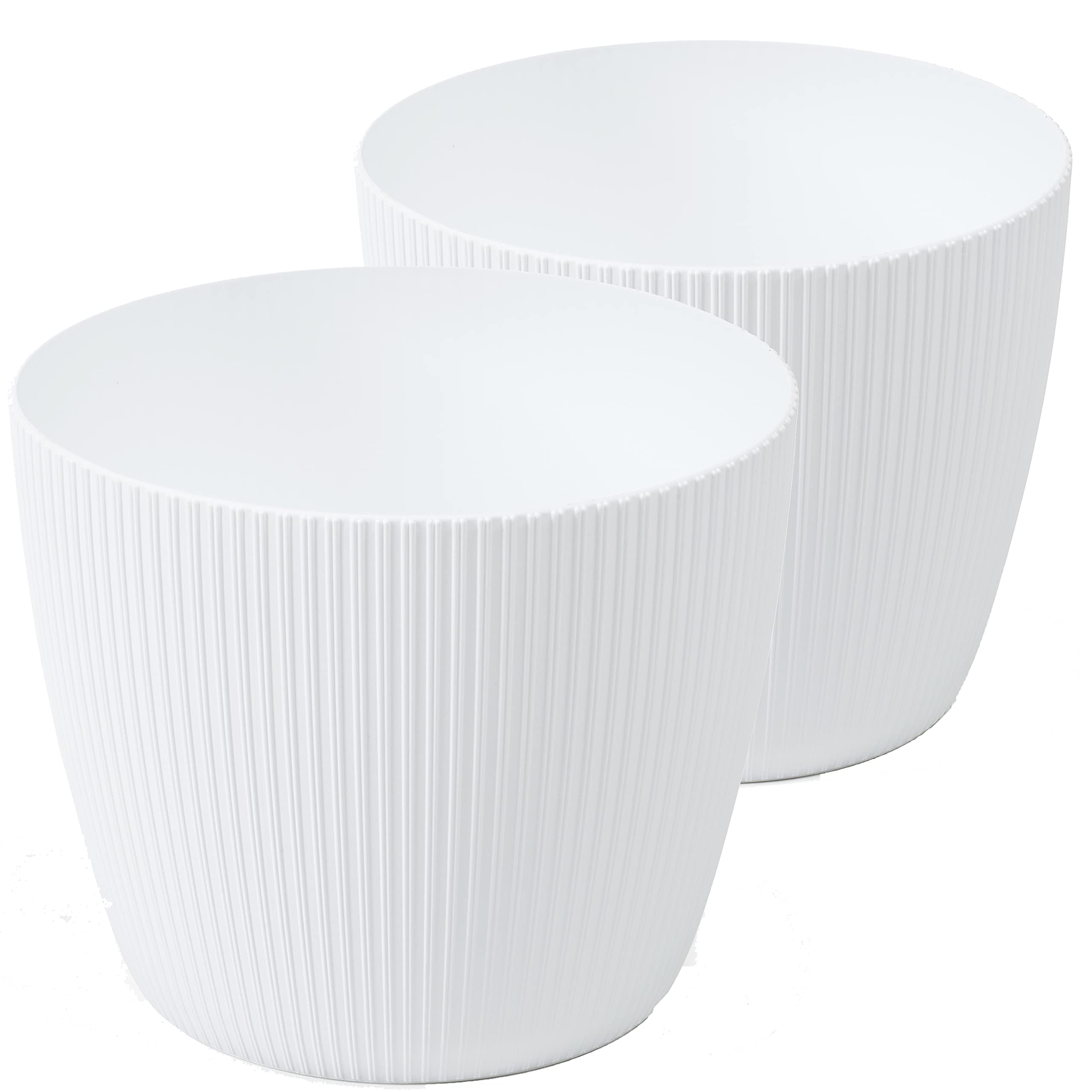 Tymar Vaso per fiori, 2 pezzi, forma rotonda (confezione da