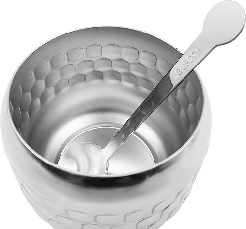 Miniatura 4 de Azucarero de acero inoxidable Tarro de condimento para café, recipiente de especias con tapa y cuchara