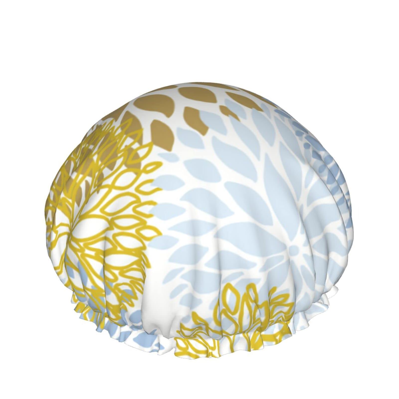 Bonnet de douche lion à fleurs pour enfants et femmes pour un moment de bain ludique