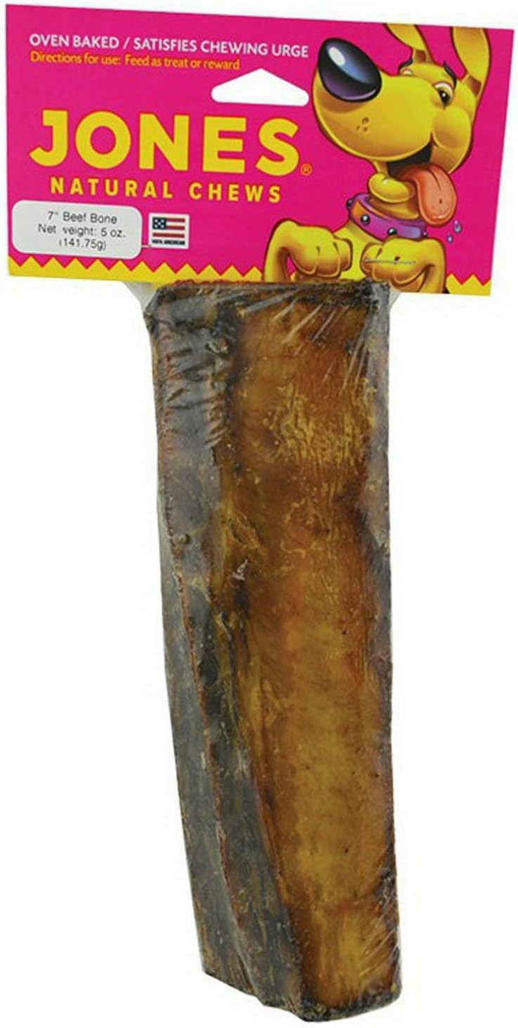 Jones Natural Chews 1Piece 7" Dog Rib Bone (2 Pack)