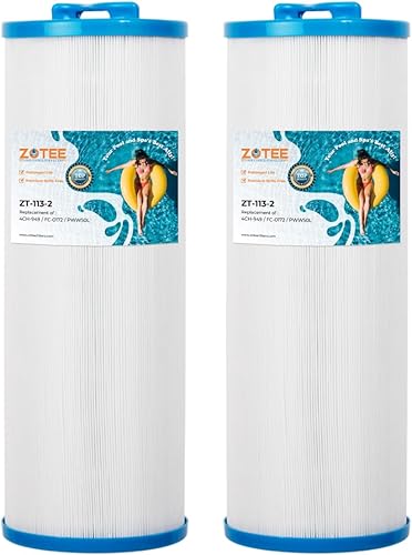 ZOTEE Cartucho de filtro de repuesto para spa y piscina Filbur FC-0172, Waterway 817-4050, 4CH-949, Darlly 40508, Teleweir 50, PWW50L, filtro de