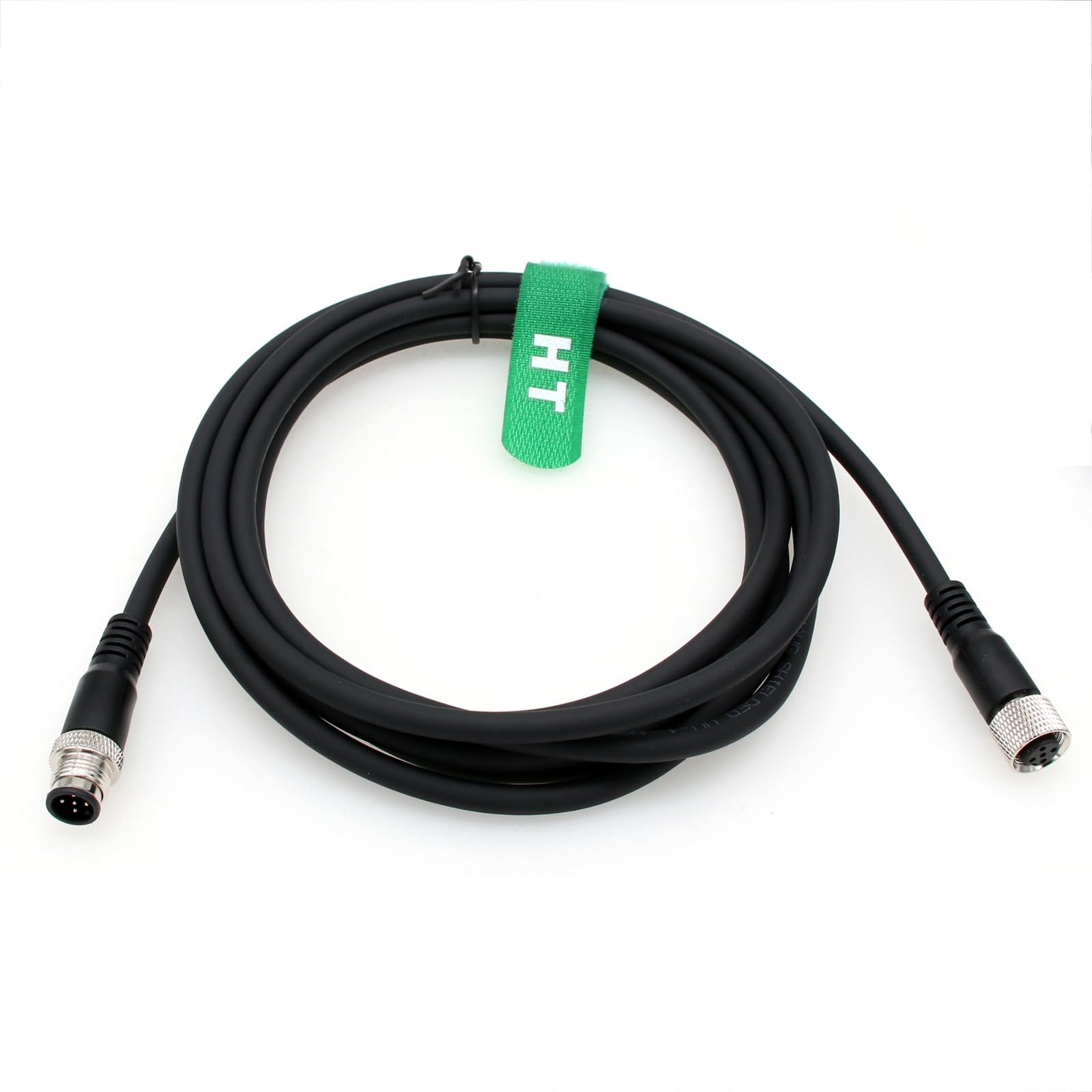 HangTon Kodowany 5-pinowy męski na żeński kabel sygnałowy czujnika siłownika do automatyki sterowania przemysłowego, sieciowa urządzeń, CANopen, IO Link, Profibus 2 m